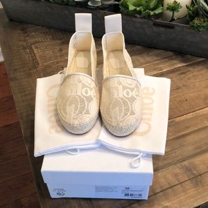 Chloe Lace Espadrille Flat